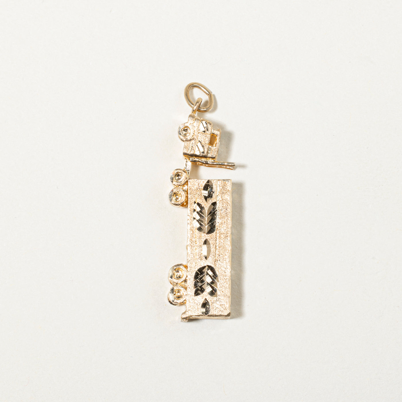 10k Yellow Gold Semi Truck Charm