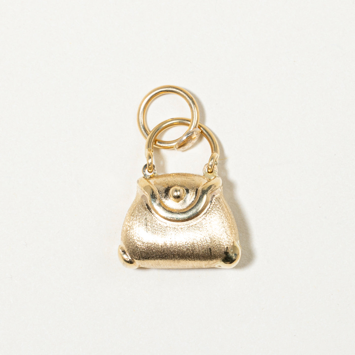 Italian 18k Yellow Gold Purse Charm