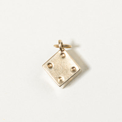 9k Yellow Gold Dice Charm
