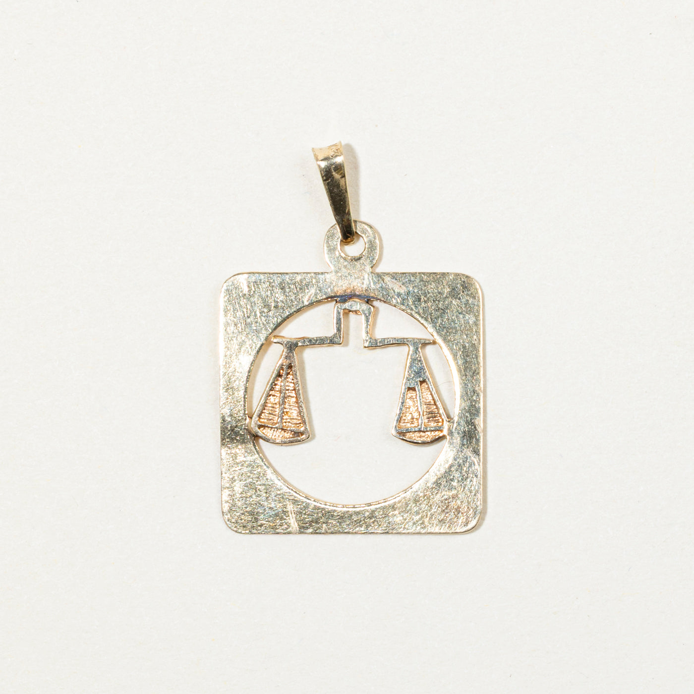10k Yellow Gold Libra Zodiac Pendant