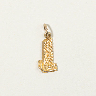 14k Yellow Gold United Nations Headquarters Charm