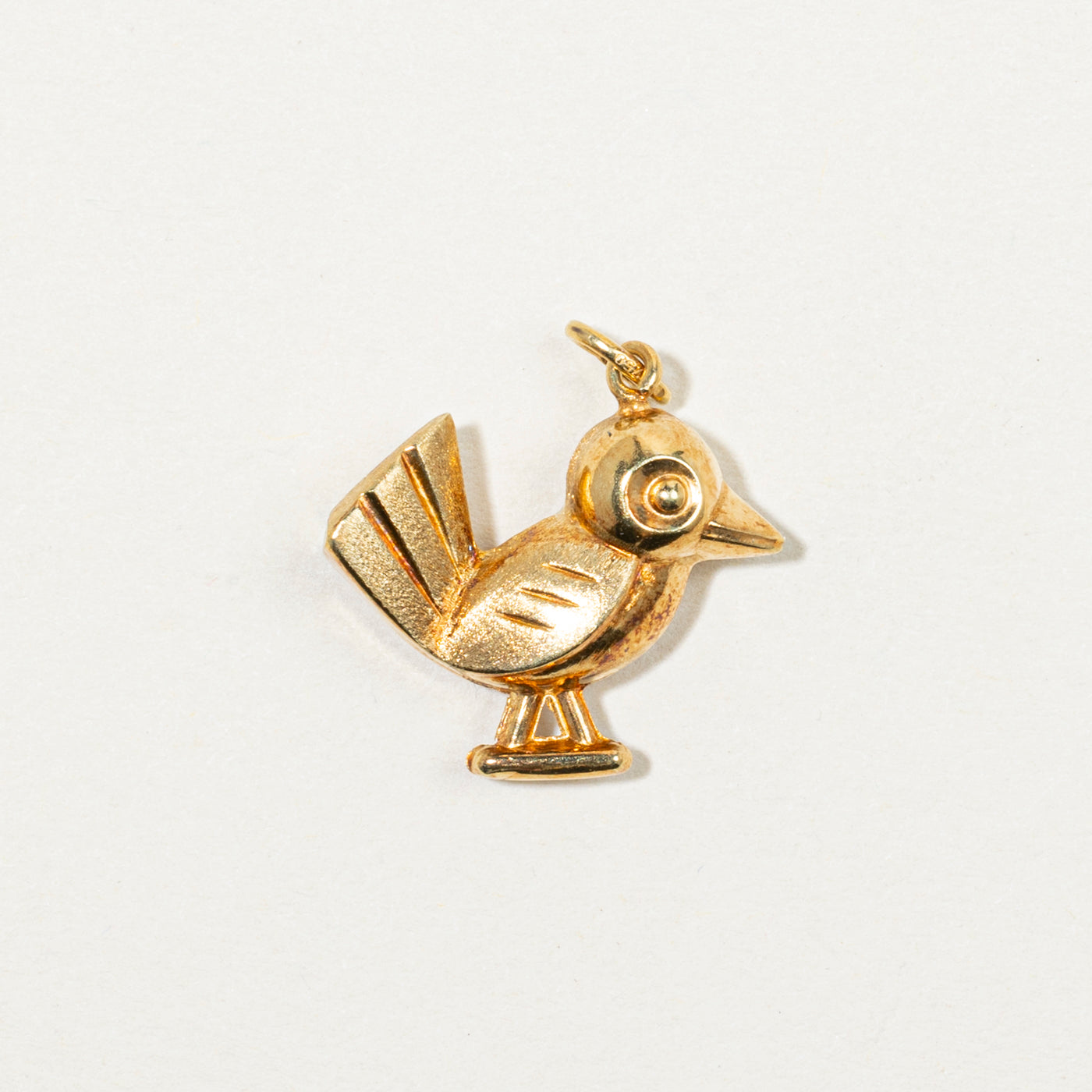 18k Yellow Gold Bird Charm