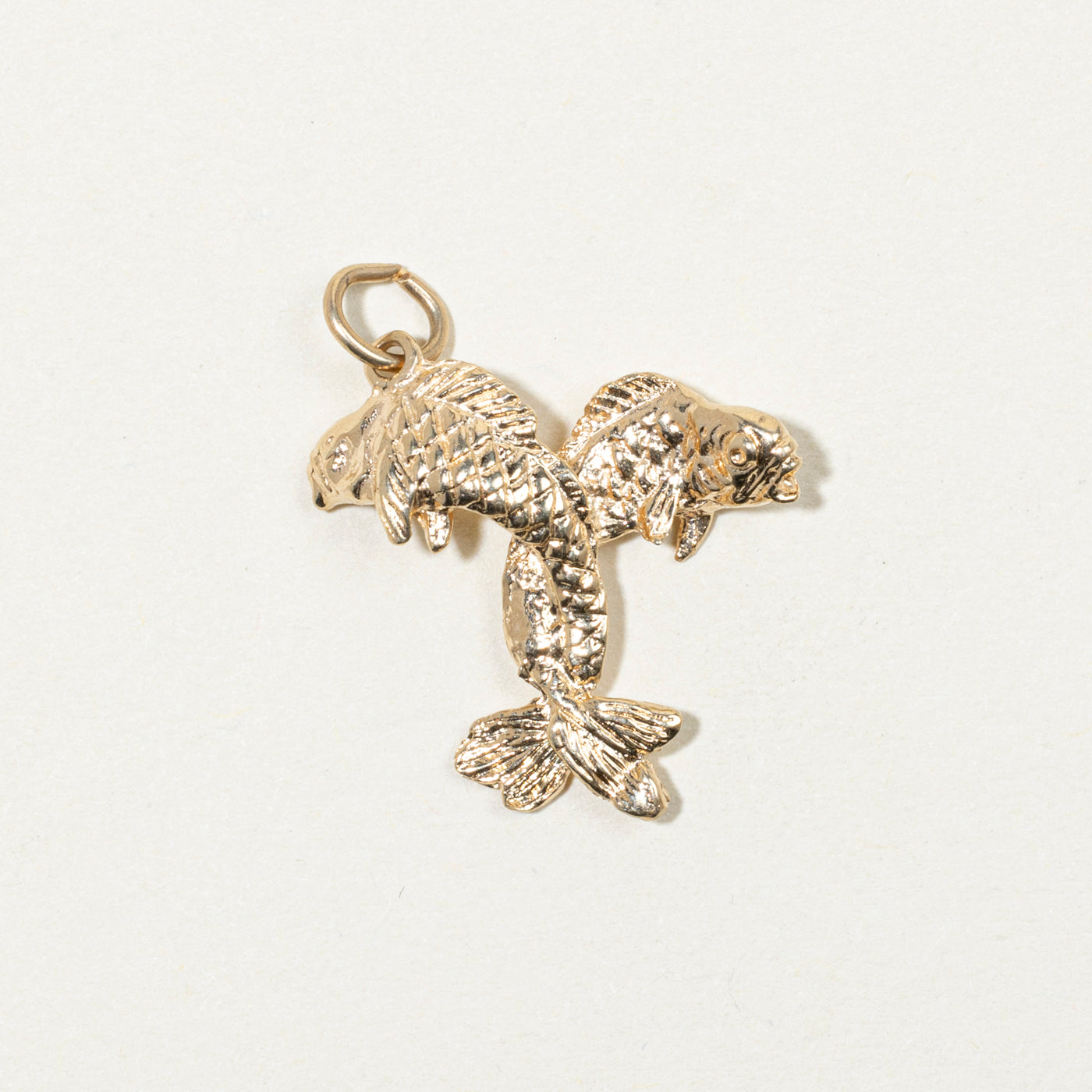 10k Yellow Gold Pisces Charm