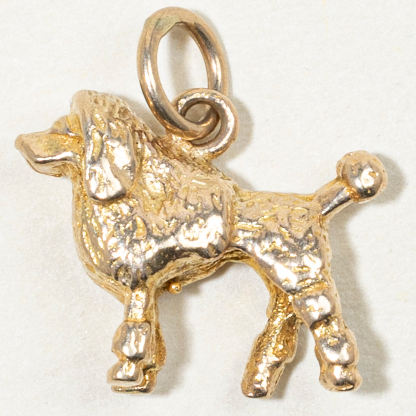 1959 London 9k Yellow Gold Poodle Charm