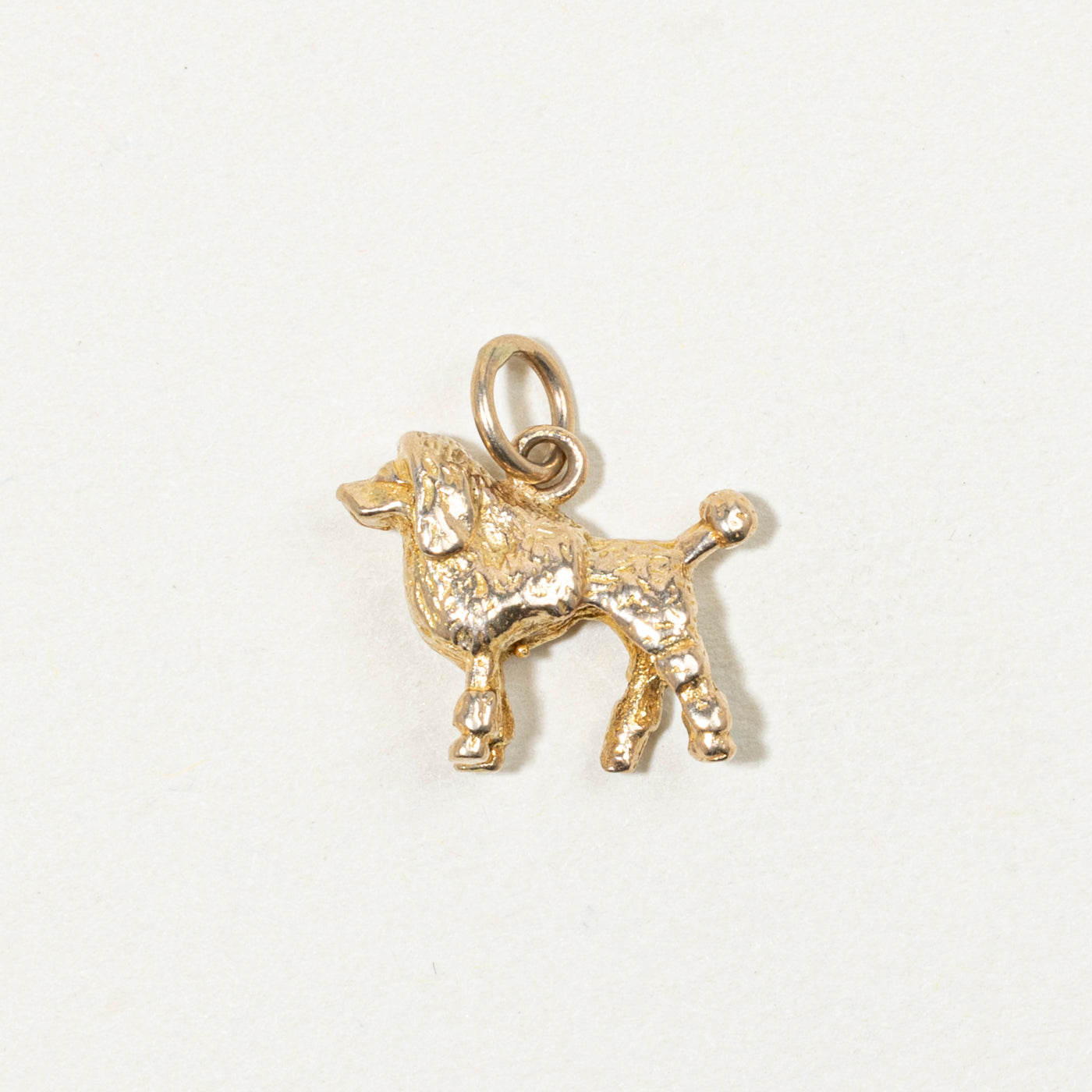 1959 London 9k Yellow Gold Poodle Charm