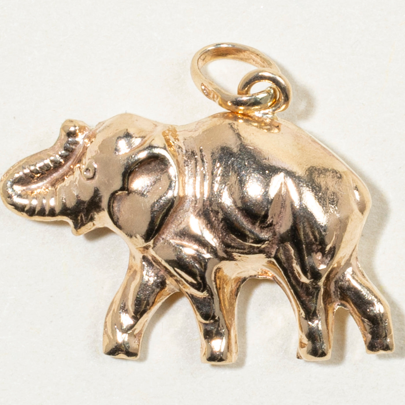 10k Yellow Gold Elephant Charm
