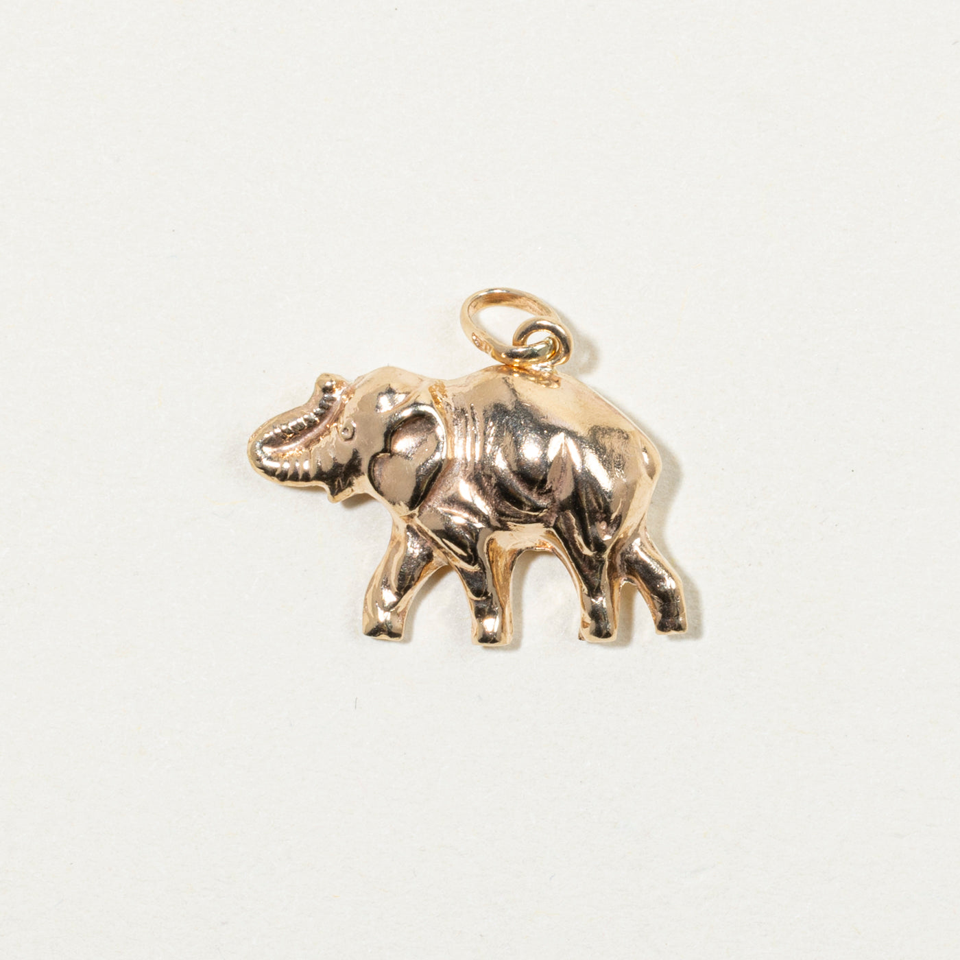 10k Yellow Gold Elephant Charm