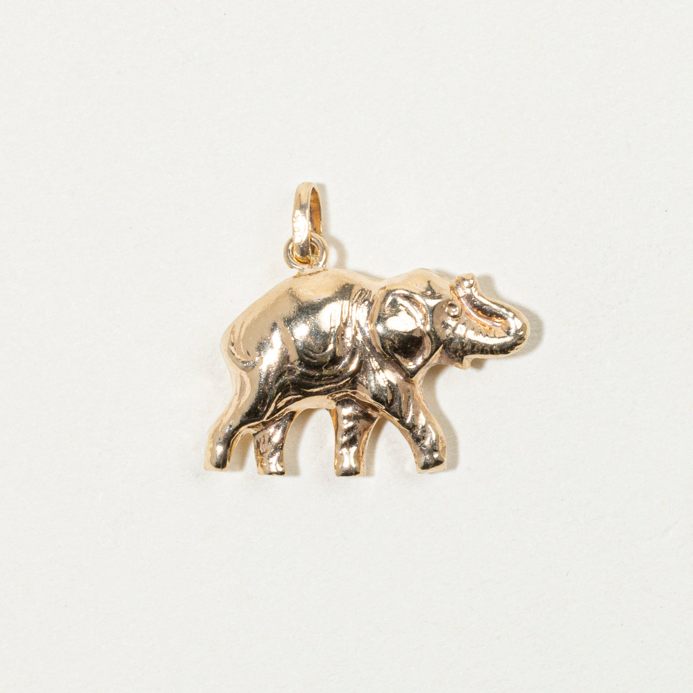 10k Yellow Gold Elephant Charm