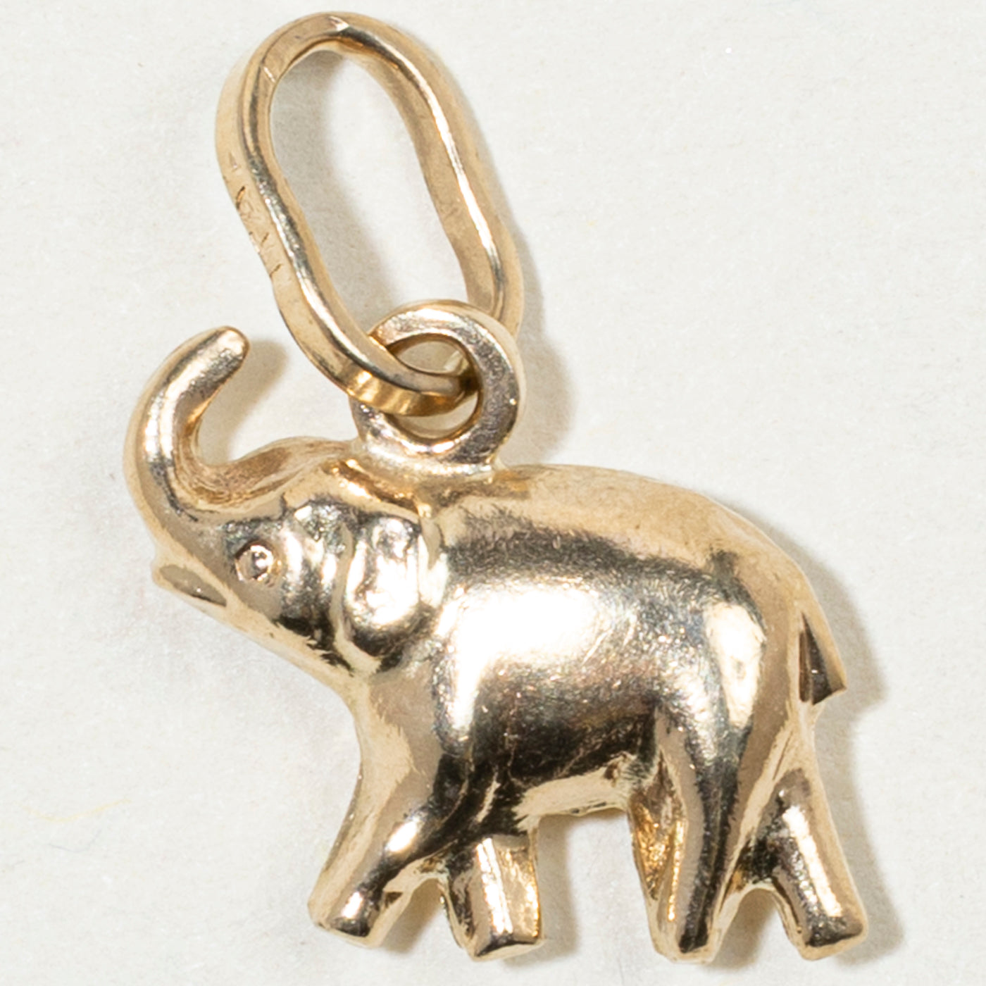 9k Yellow Gold Baby Elephant Charm