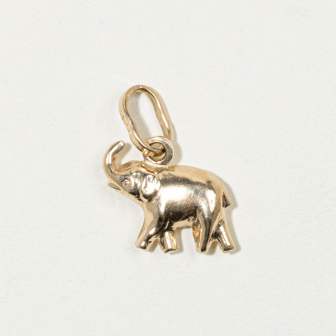 9k Yellow Gold Baby Elephant Charm