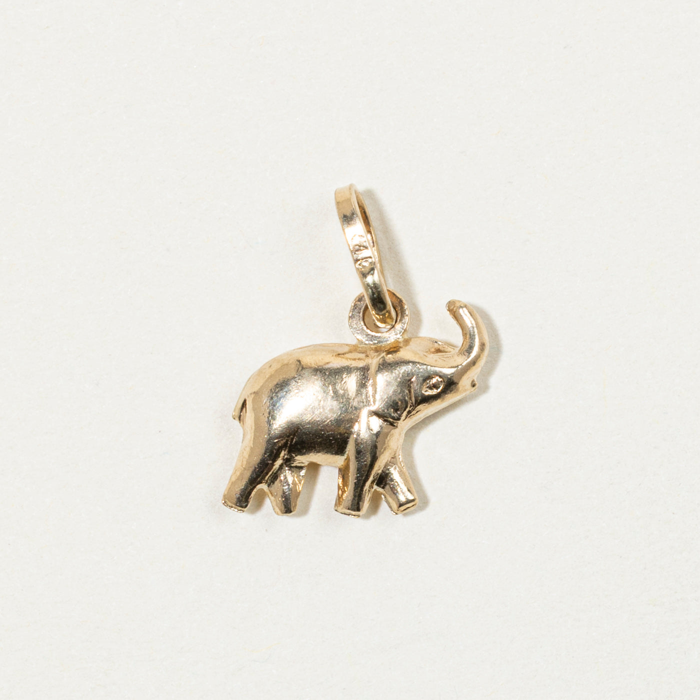 9k Yellow Gold Baby Elephant Charm