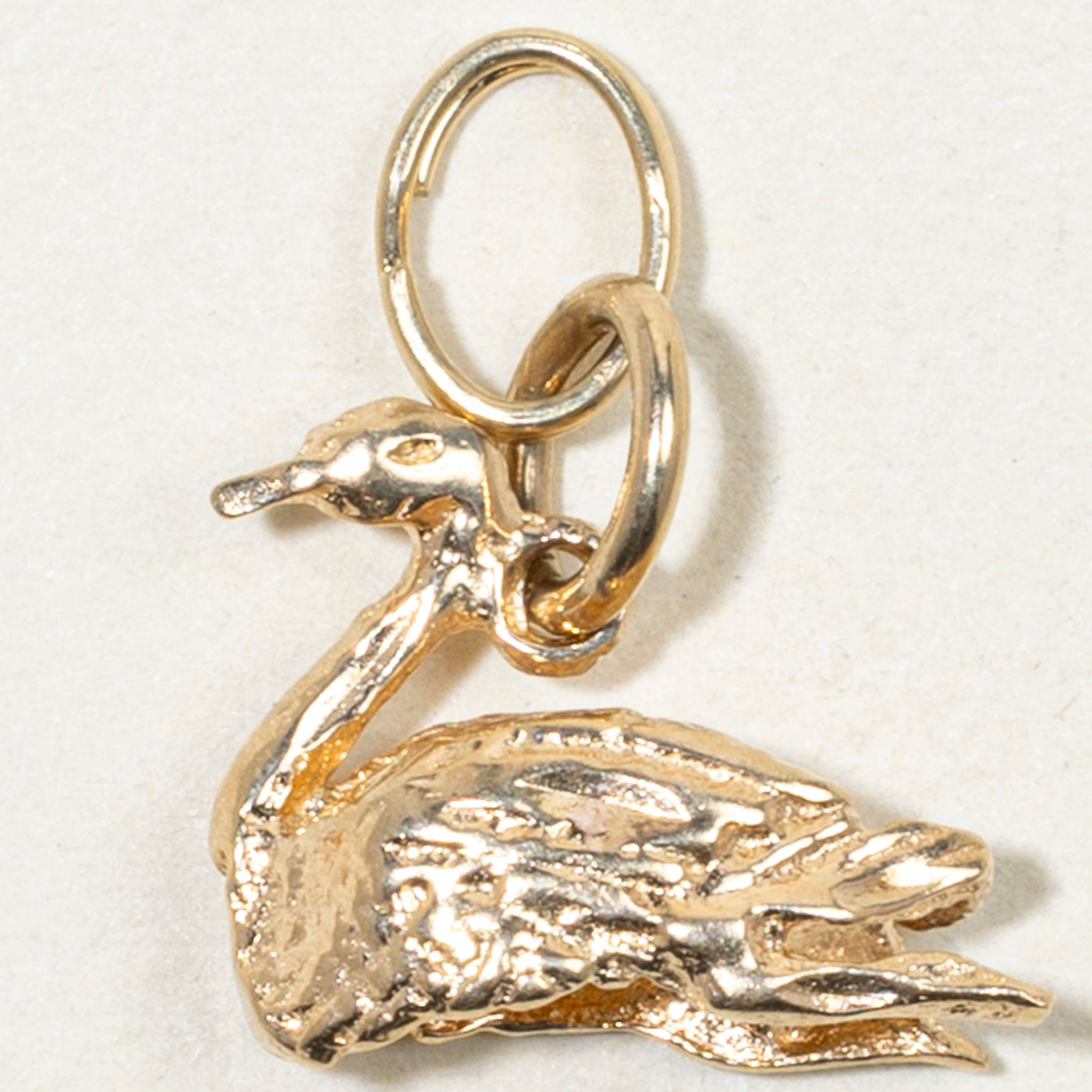 10k Yellow Gold Swan Charm