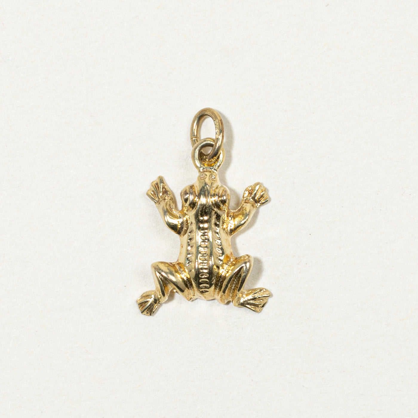 8k Yellow Gold Frog Charm