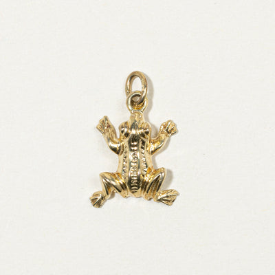 8k Yellow Gold Frog Charm