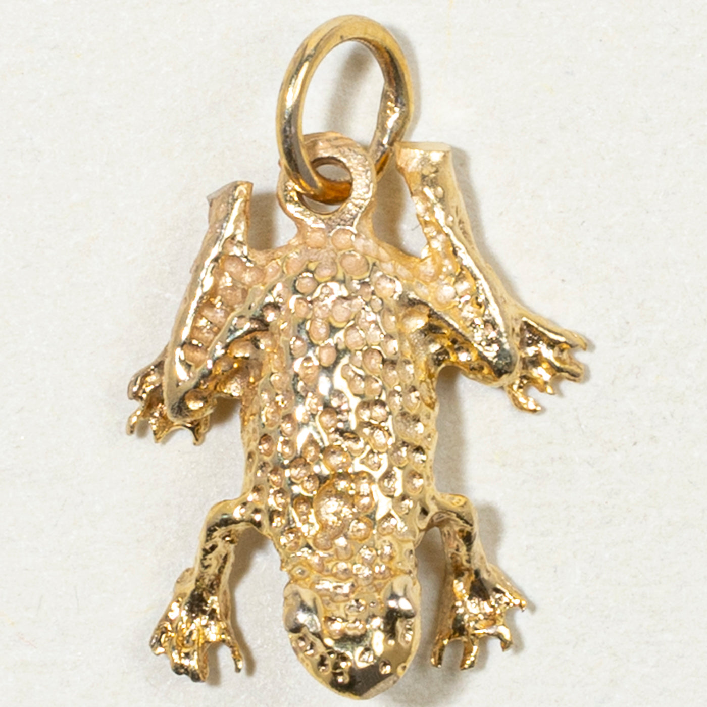 9k Yellow Gold Frog Charm
