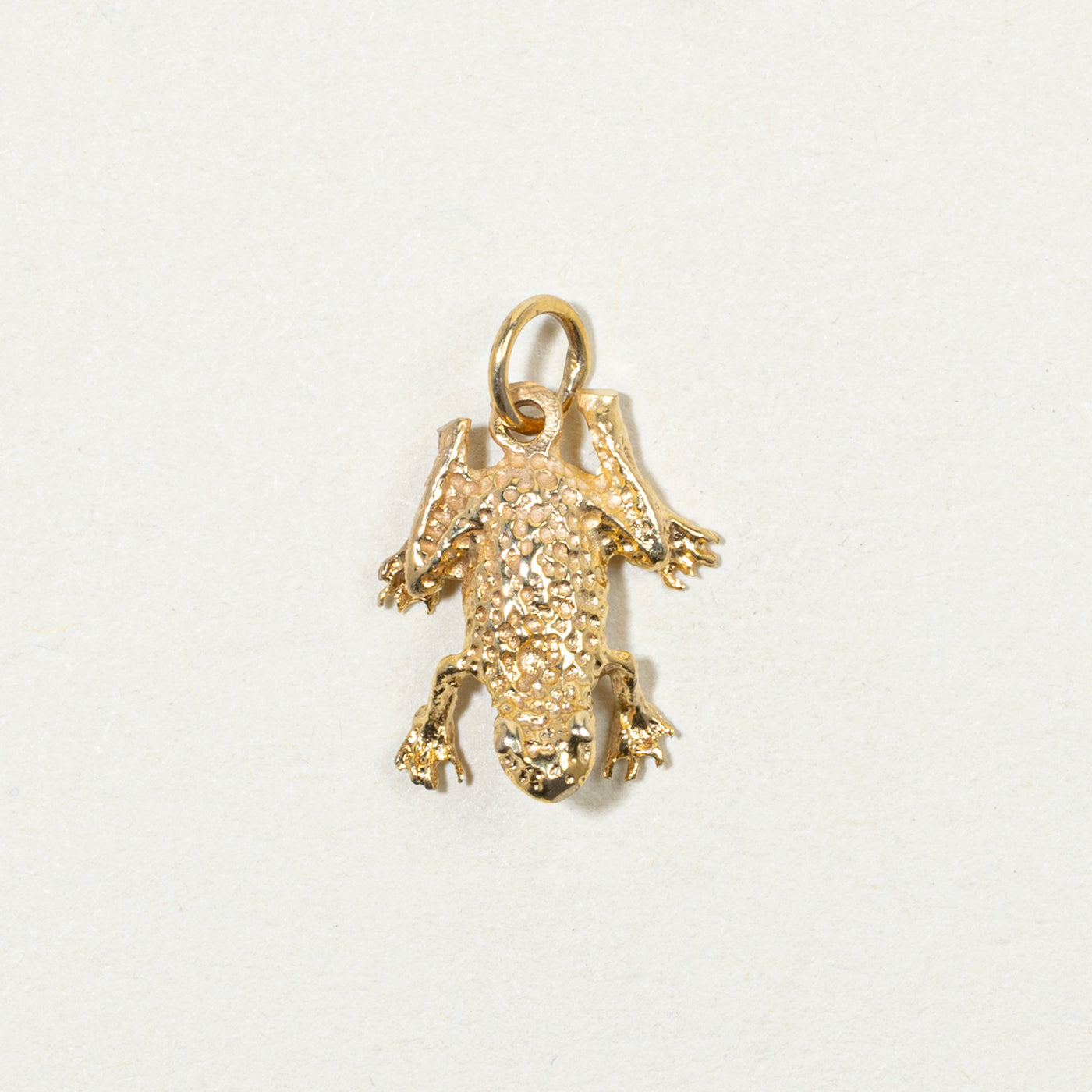 9k Yellow Gold Frog Charm
