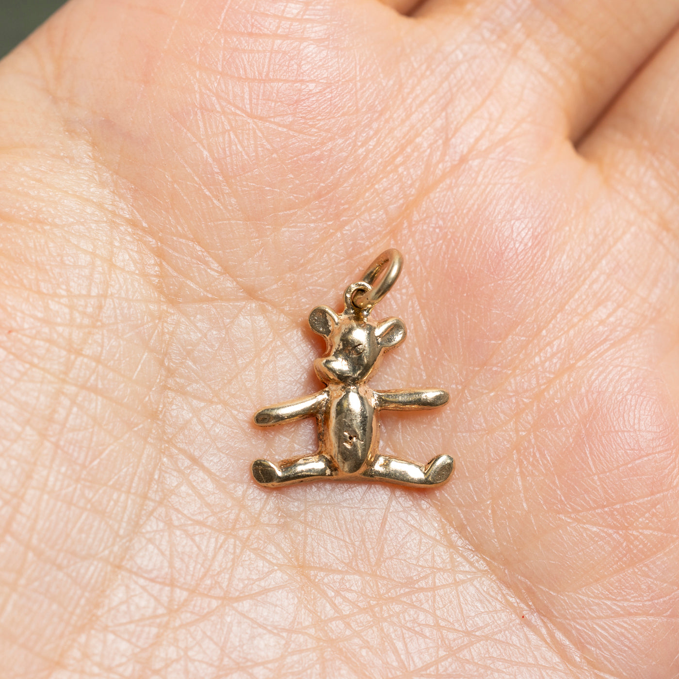 10k Yellow Gold Teddy Bear Charm