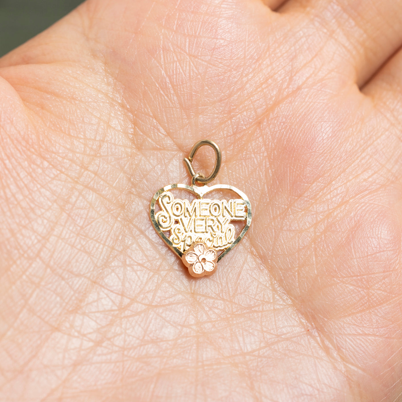 10k Two Tone Gold "Someone Very Special" Charm