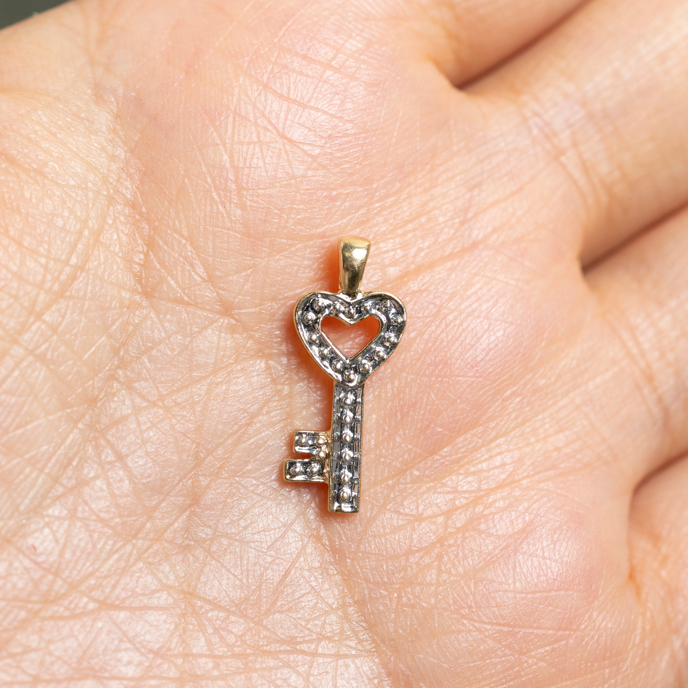 14k Yellow Gold Key Pendant
