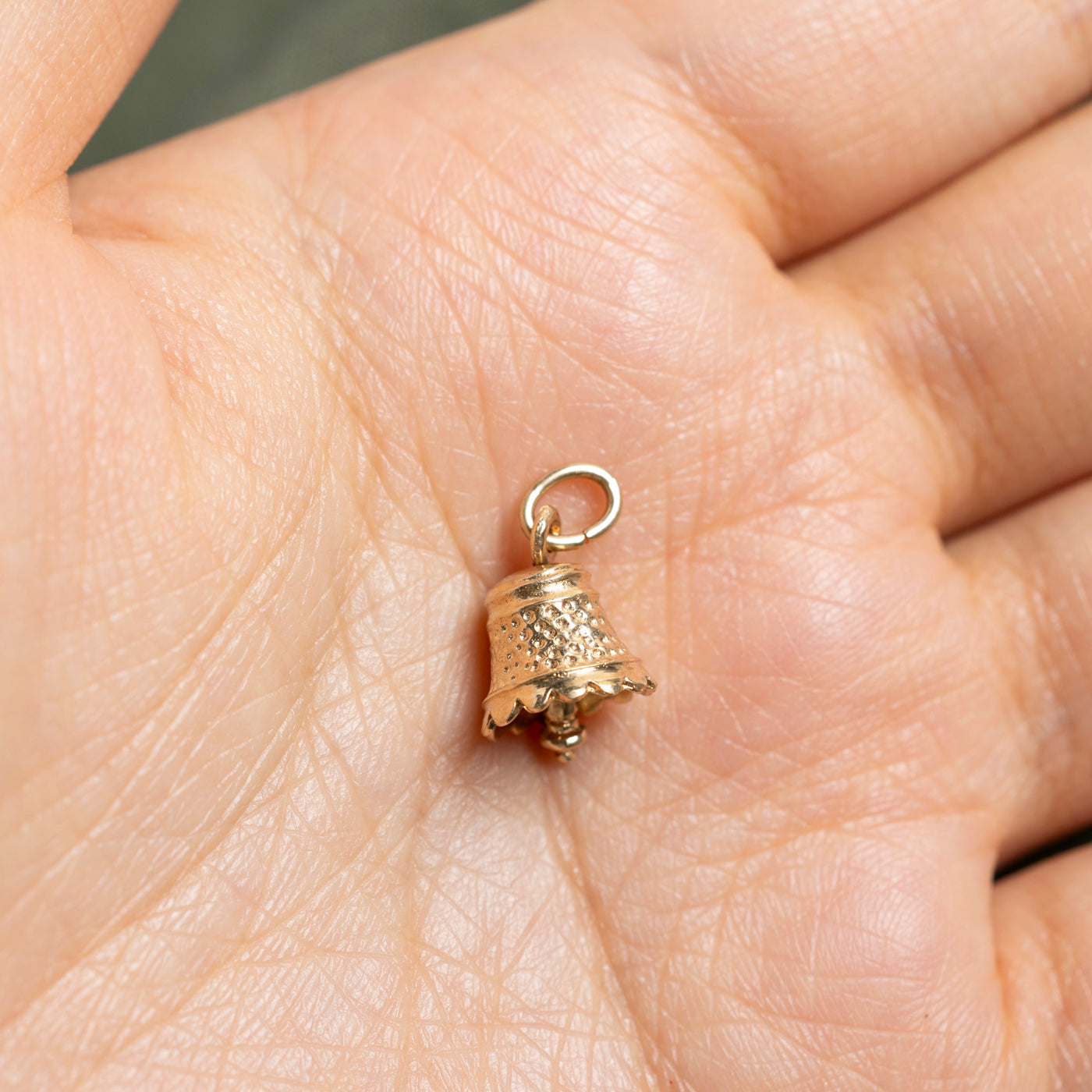 10k Yellow Gold Bell Charm