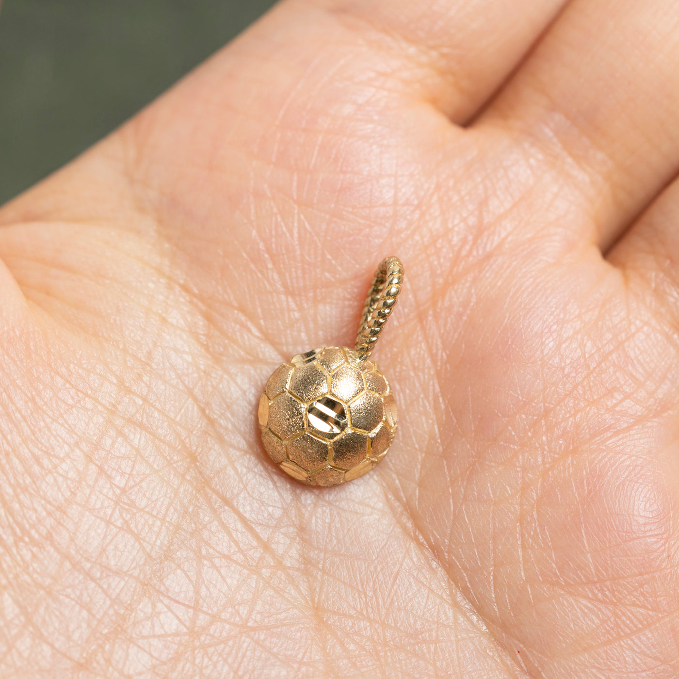10k Yellow Gold Soccer Ball Charm