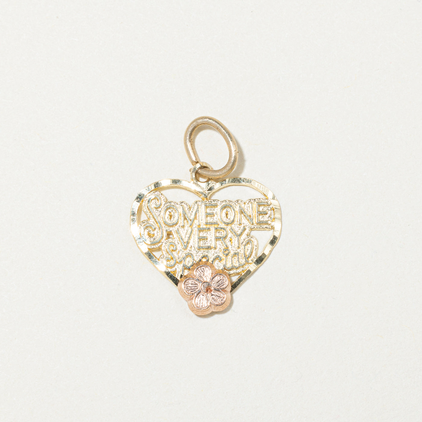 10k Two Tone Gold "Someone Very Special" Charm