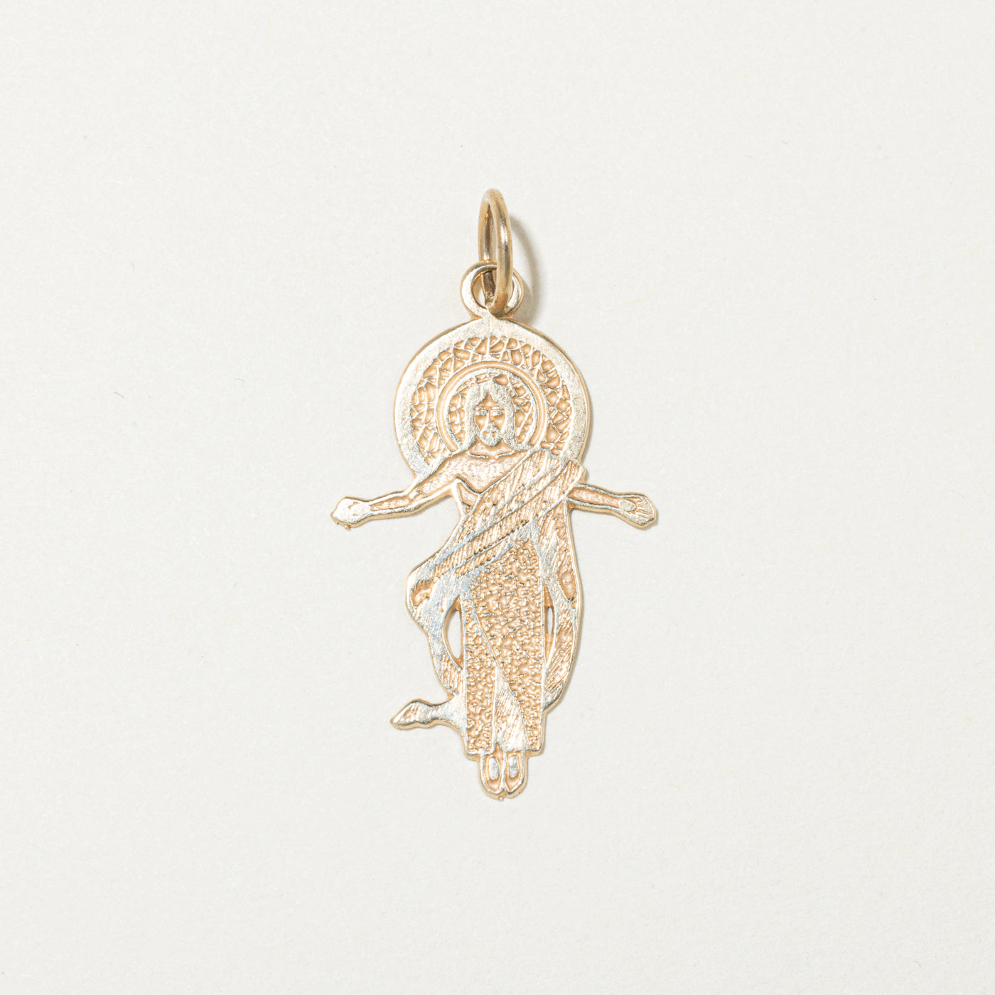 10k Yellow Gold Jesus Charm