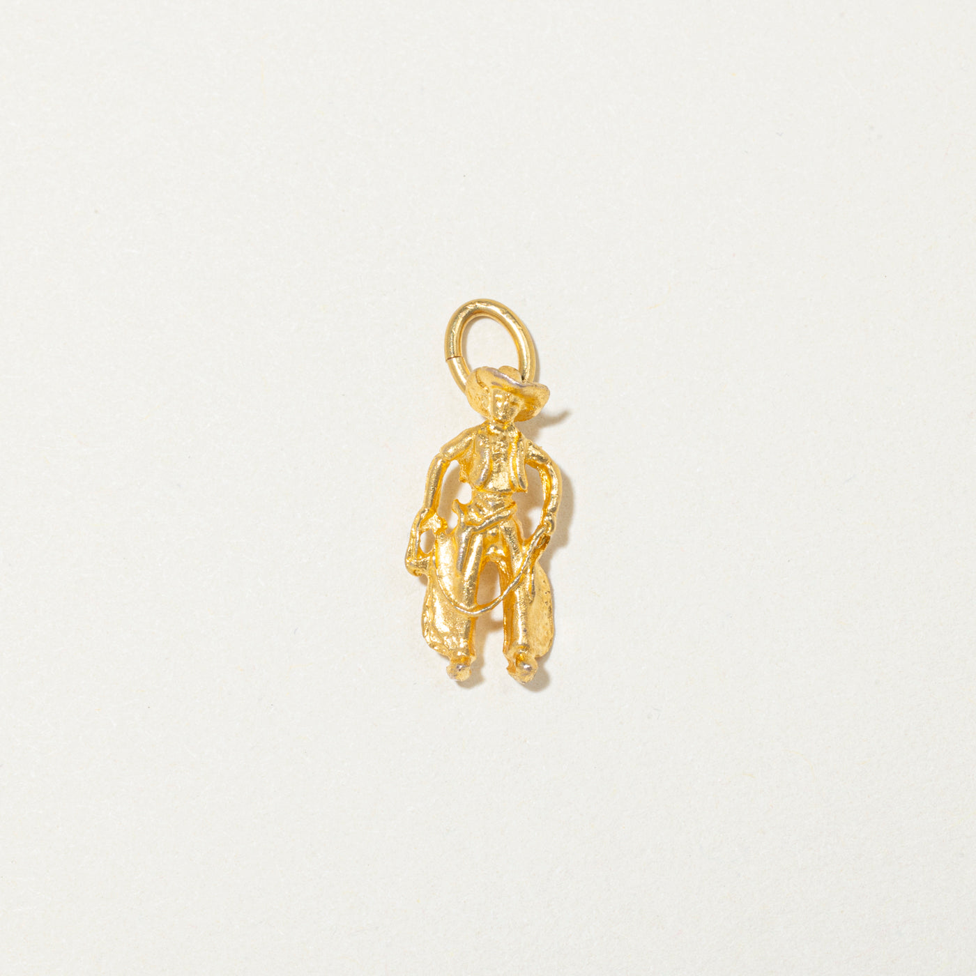 10k Yellow Gold Cowboy Charm