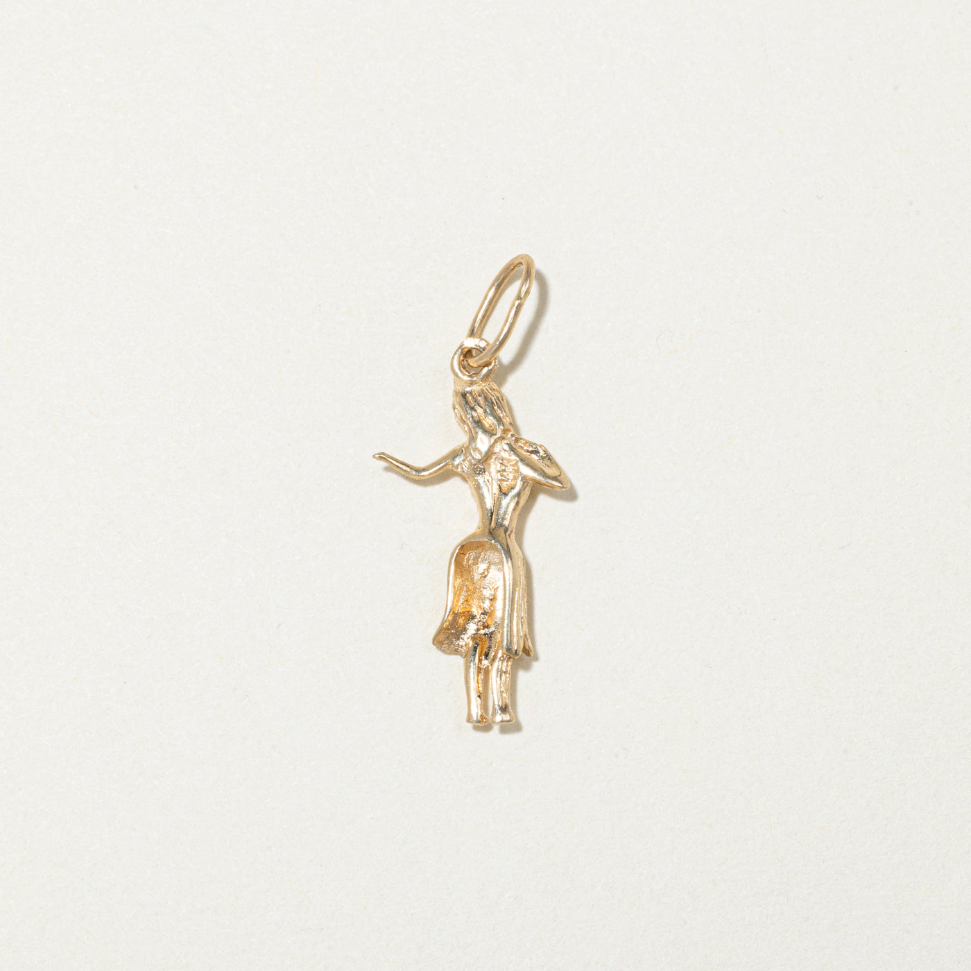 14k Yellow Gold Hula Dancer Charm