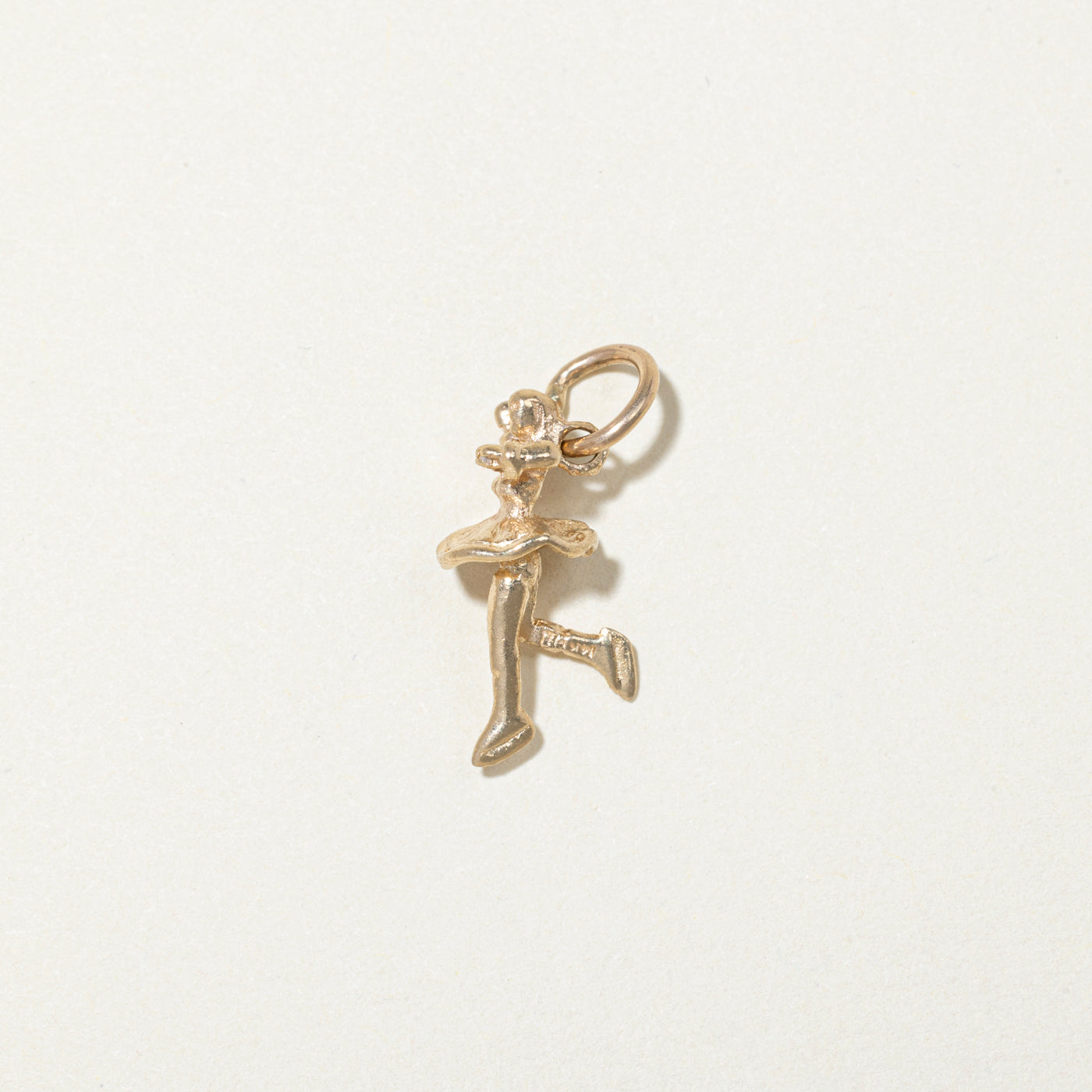 14k Yellow Gold Figure Skater Charm