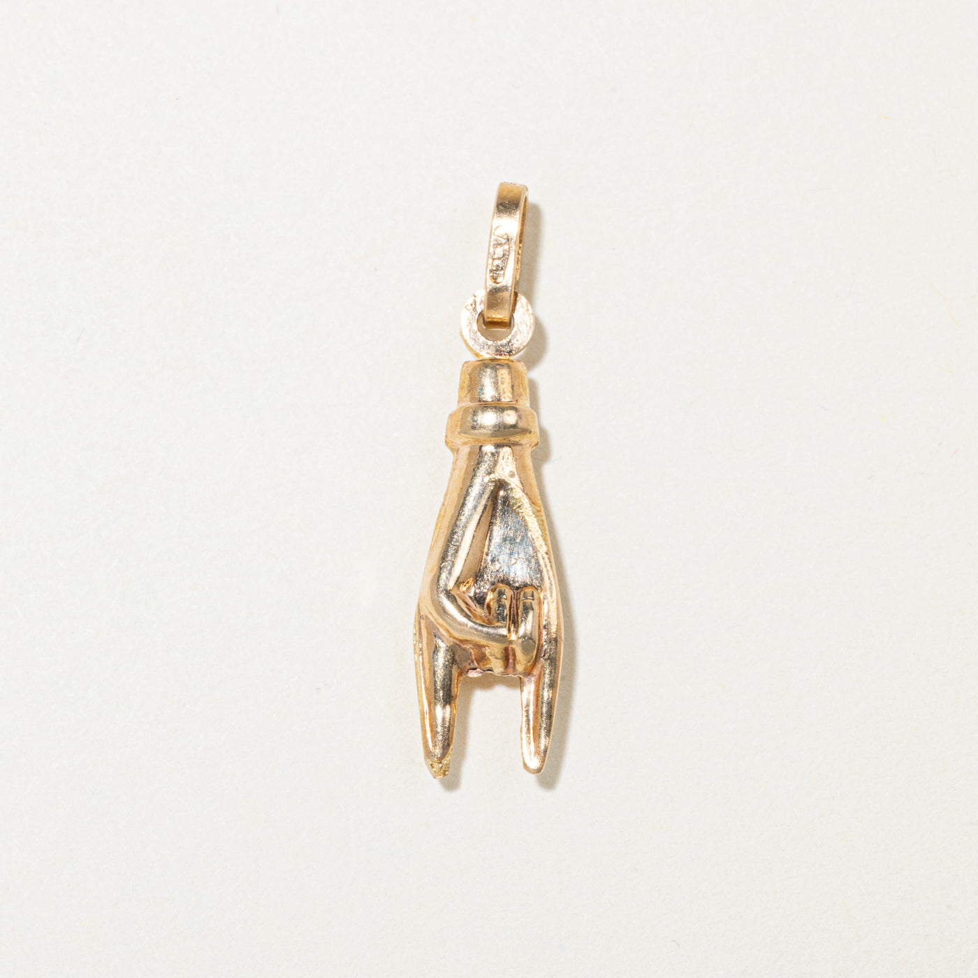 18k Yellow Gold Rock On Charm