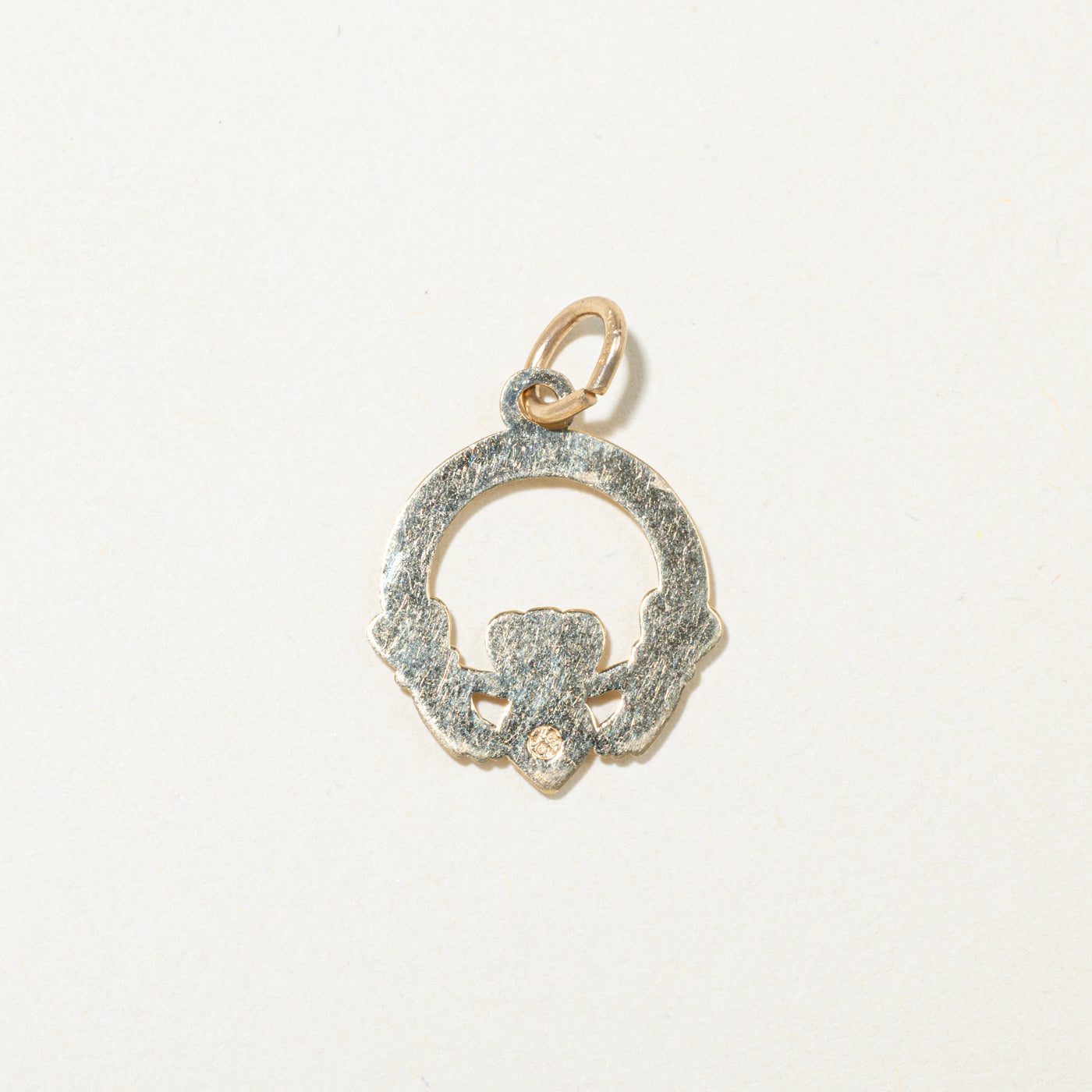 10k Yellow Gold Claddagh Charm