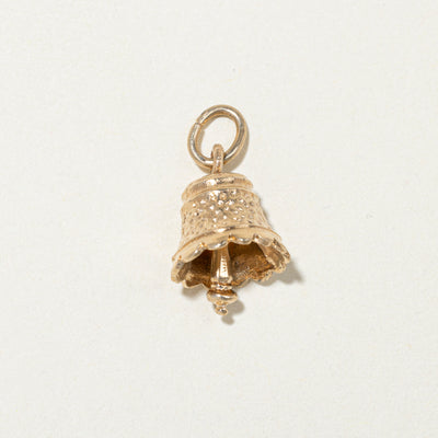 10k Yellow Gold Bell Charm
