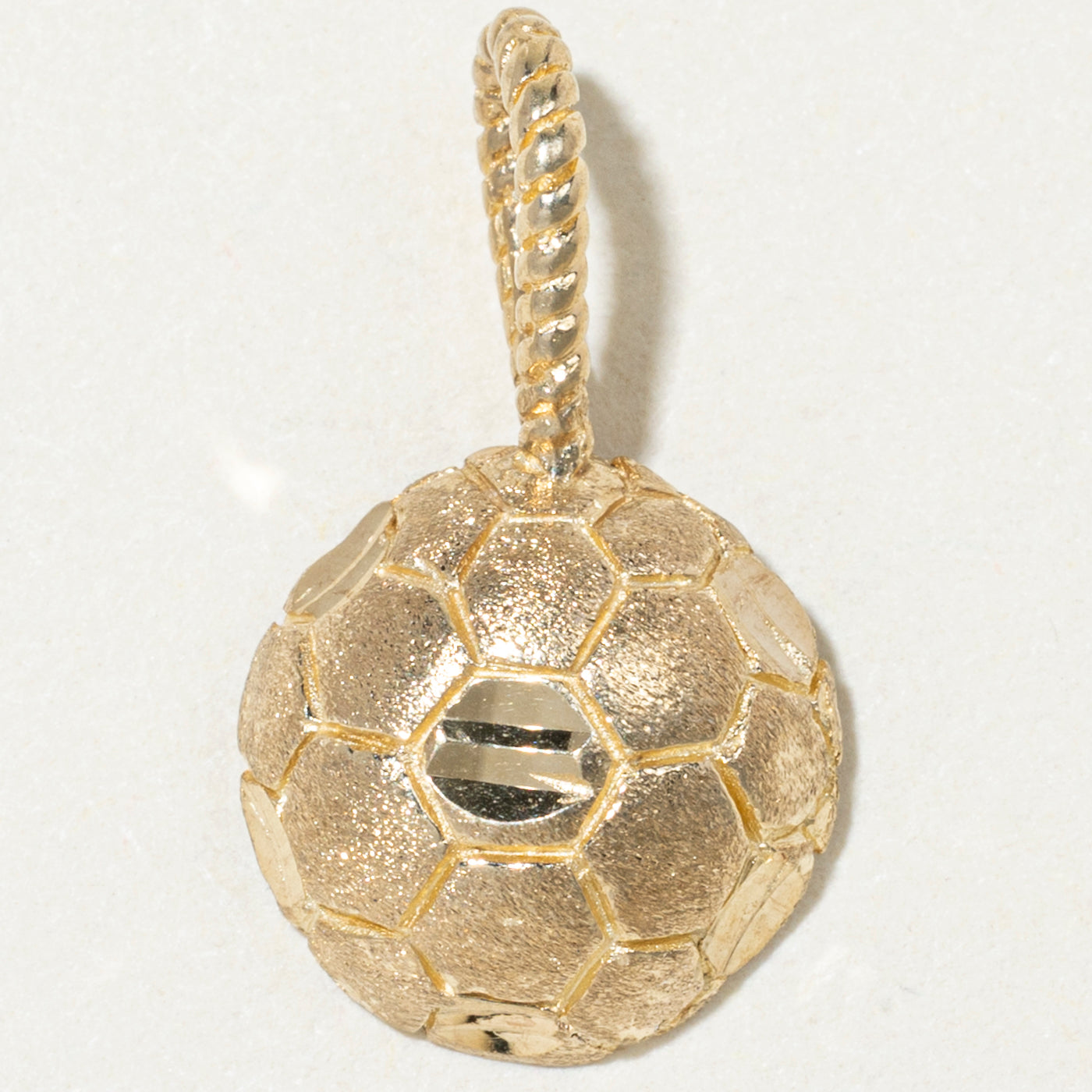 10k Yellow Gold Soccer Ball Charm