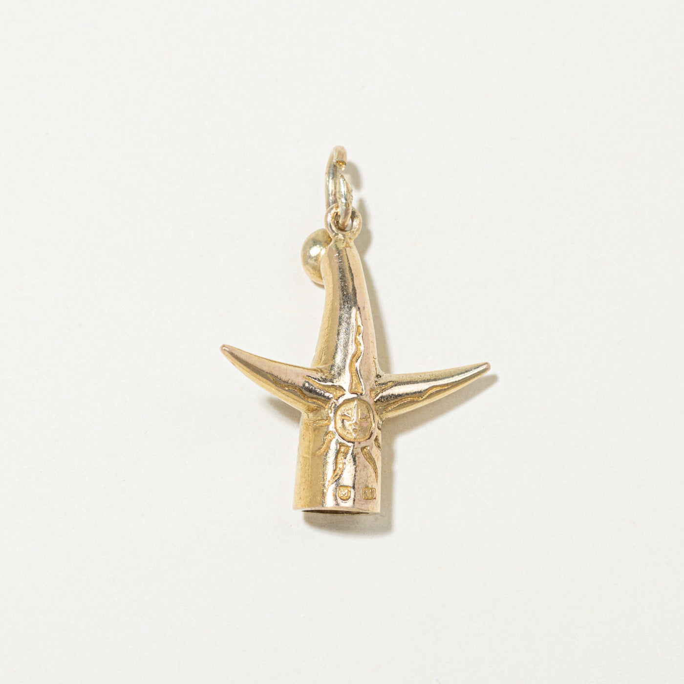 10k Yellow Gold Tower of the Sun Charm