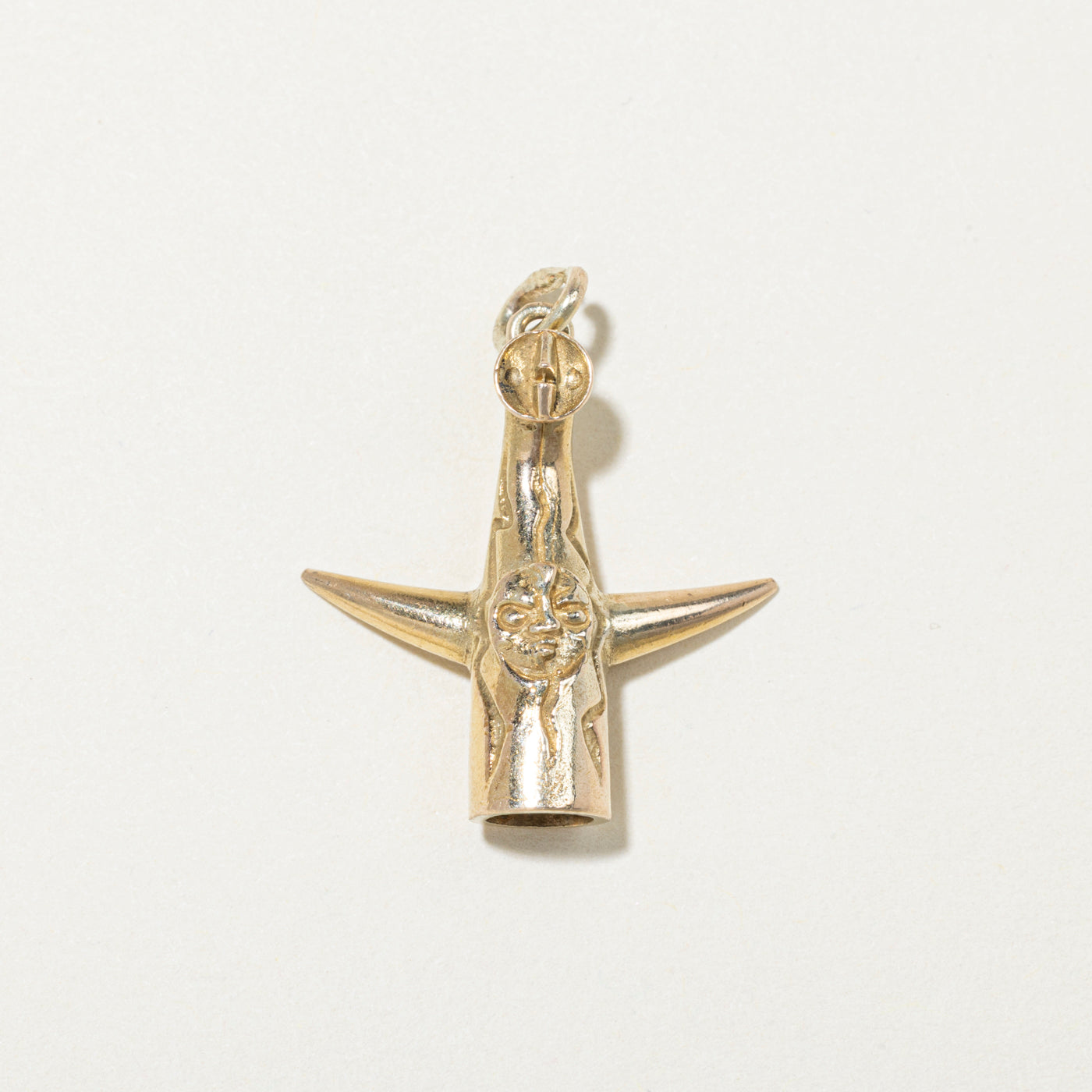 10k Yellow Gold Tower of the Sun Charm