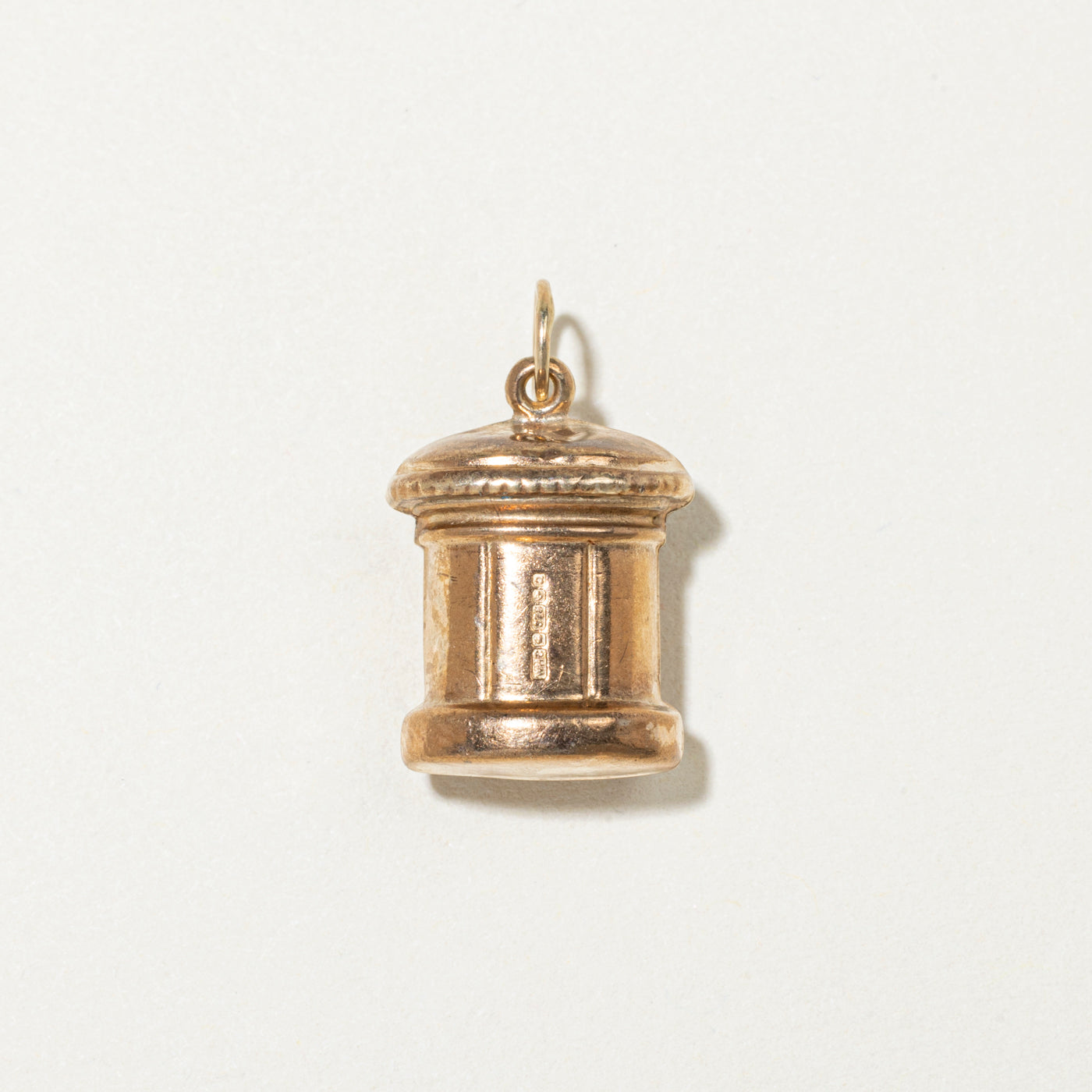 1990 Birmingham 9k Yellow Gold Postbox Charm