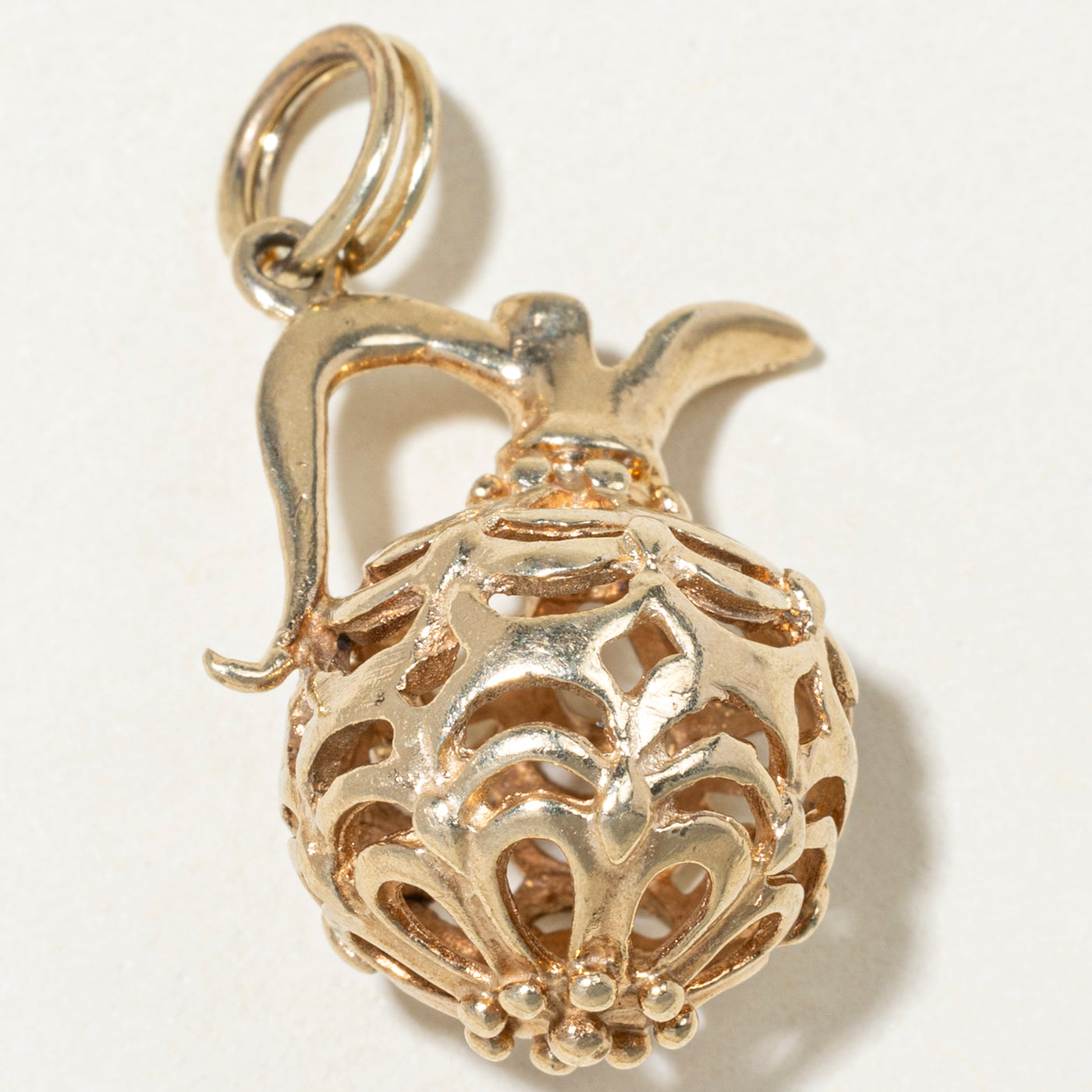 10k Yellow Gold Ornate Carafe Charm