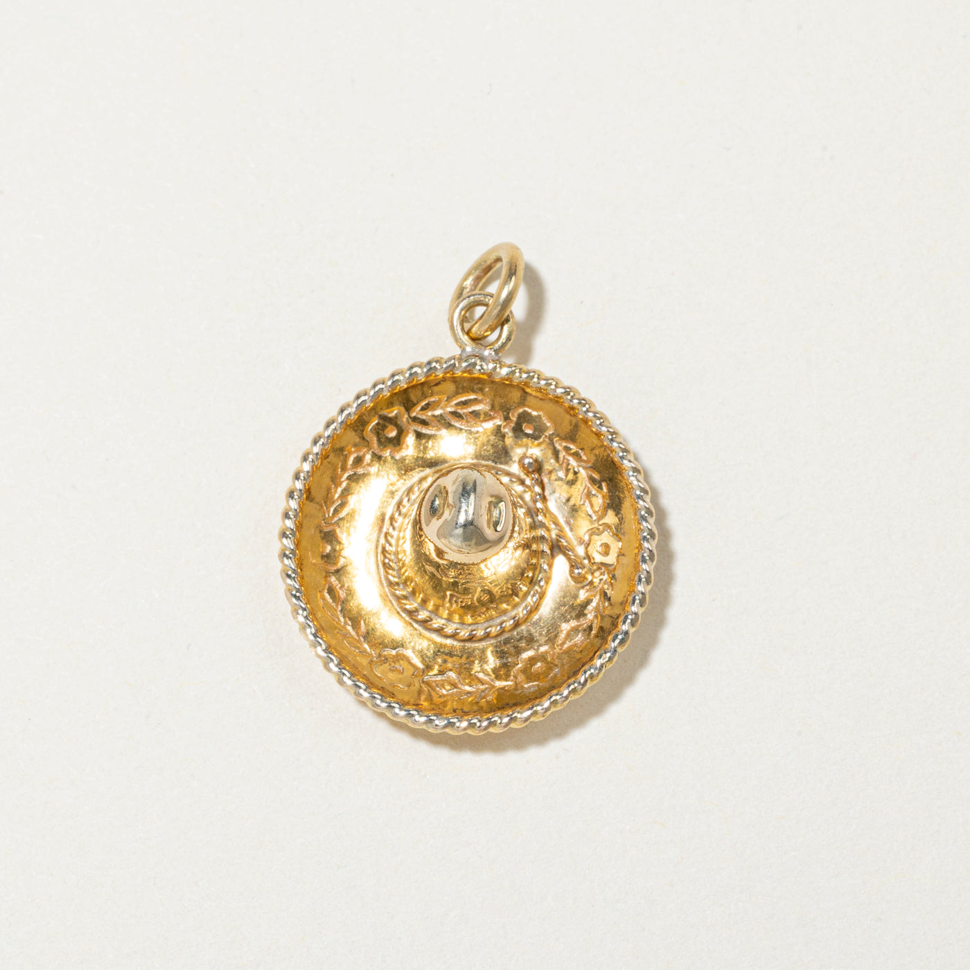 14k Yellow Gold Sombrero Charm