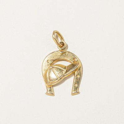 18k Yellow Gold Horseshoe & Hat Charm