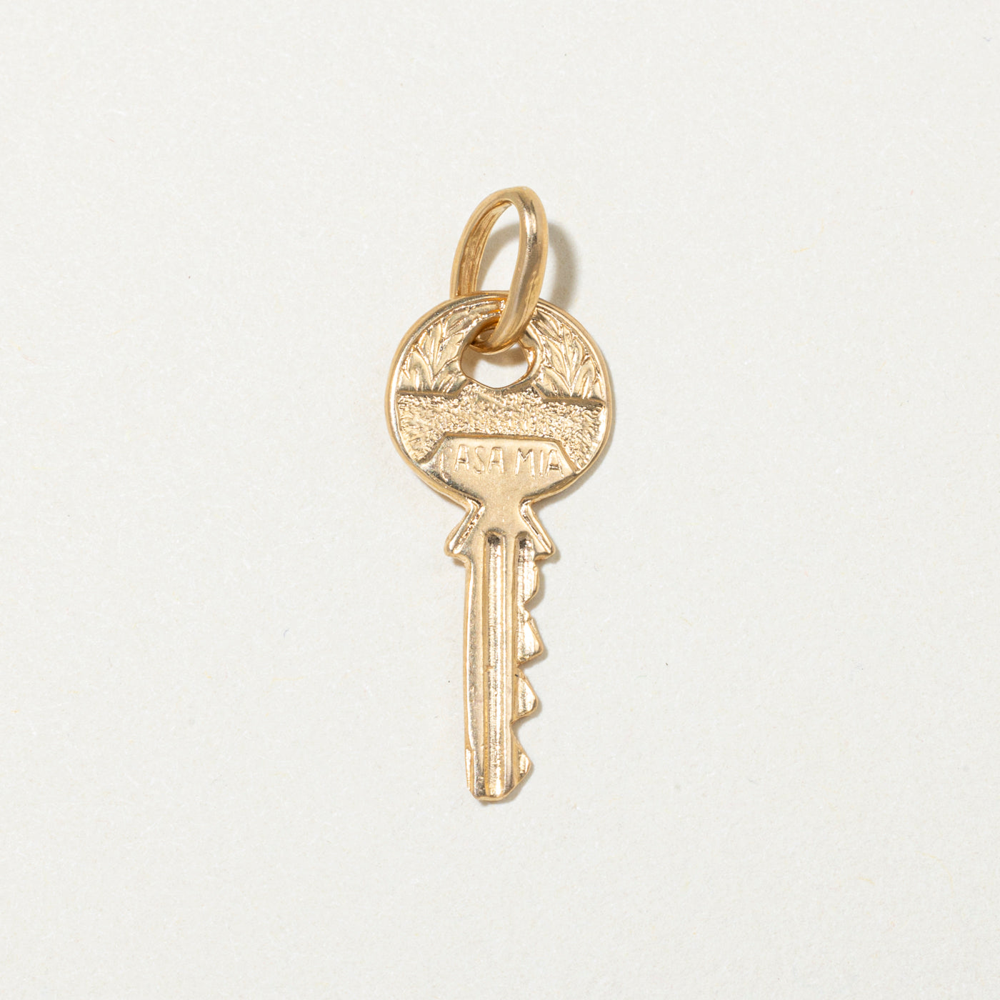 18k Yellow Gold Key Charm