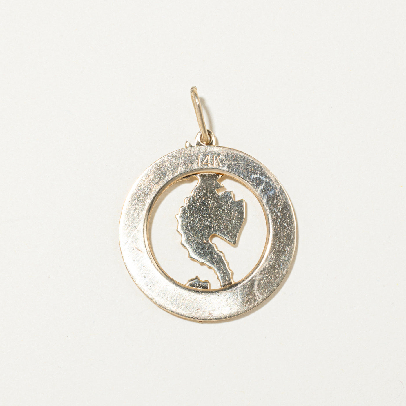 14k Yellow Gold Sea Horse Charm