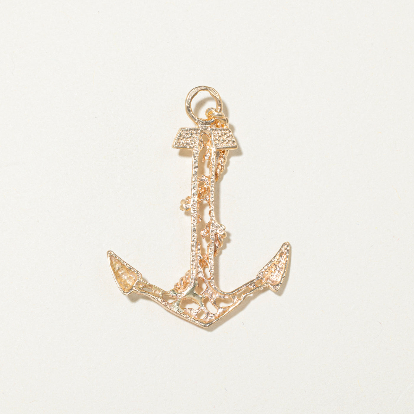 10k Yellow Gold Anchor Nautical Charm