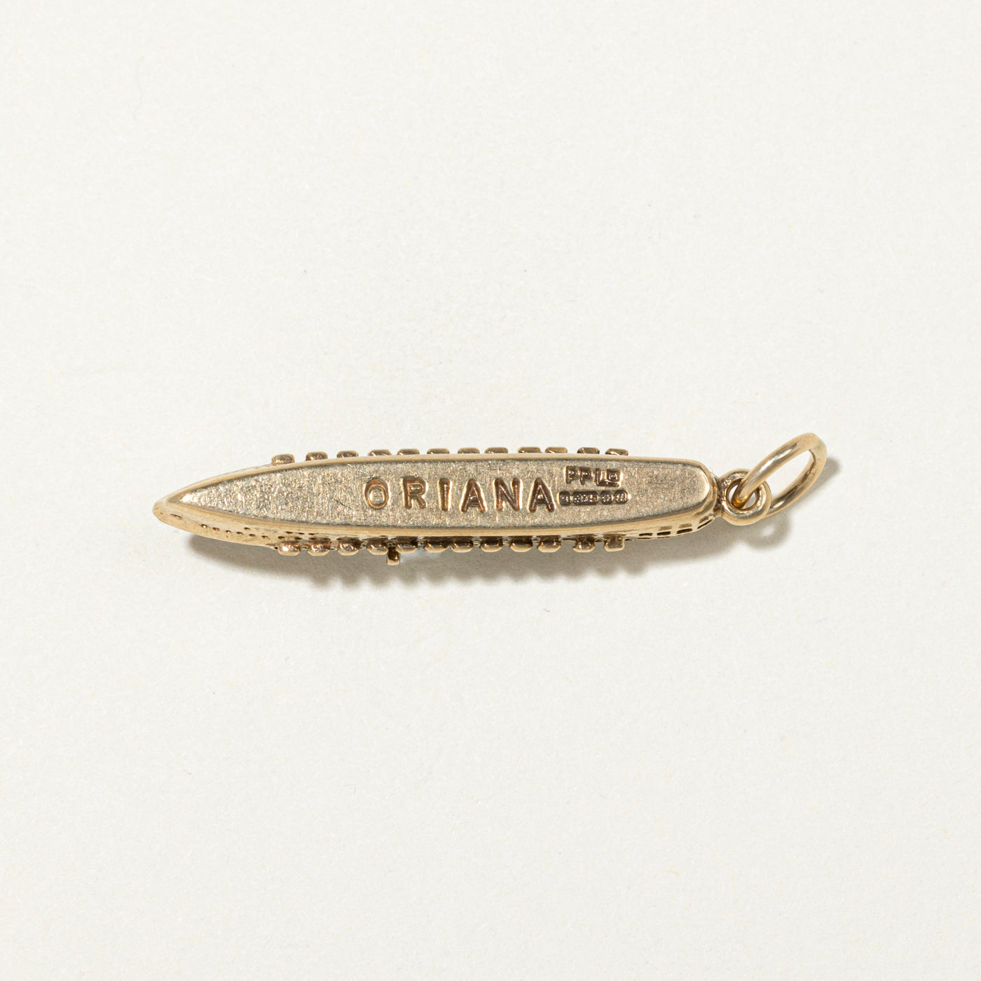 1969 Birmingham 9k Yellow Gold SS Oriana Ocean Liner Charm