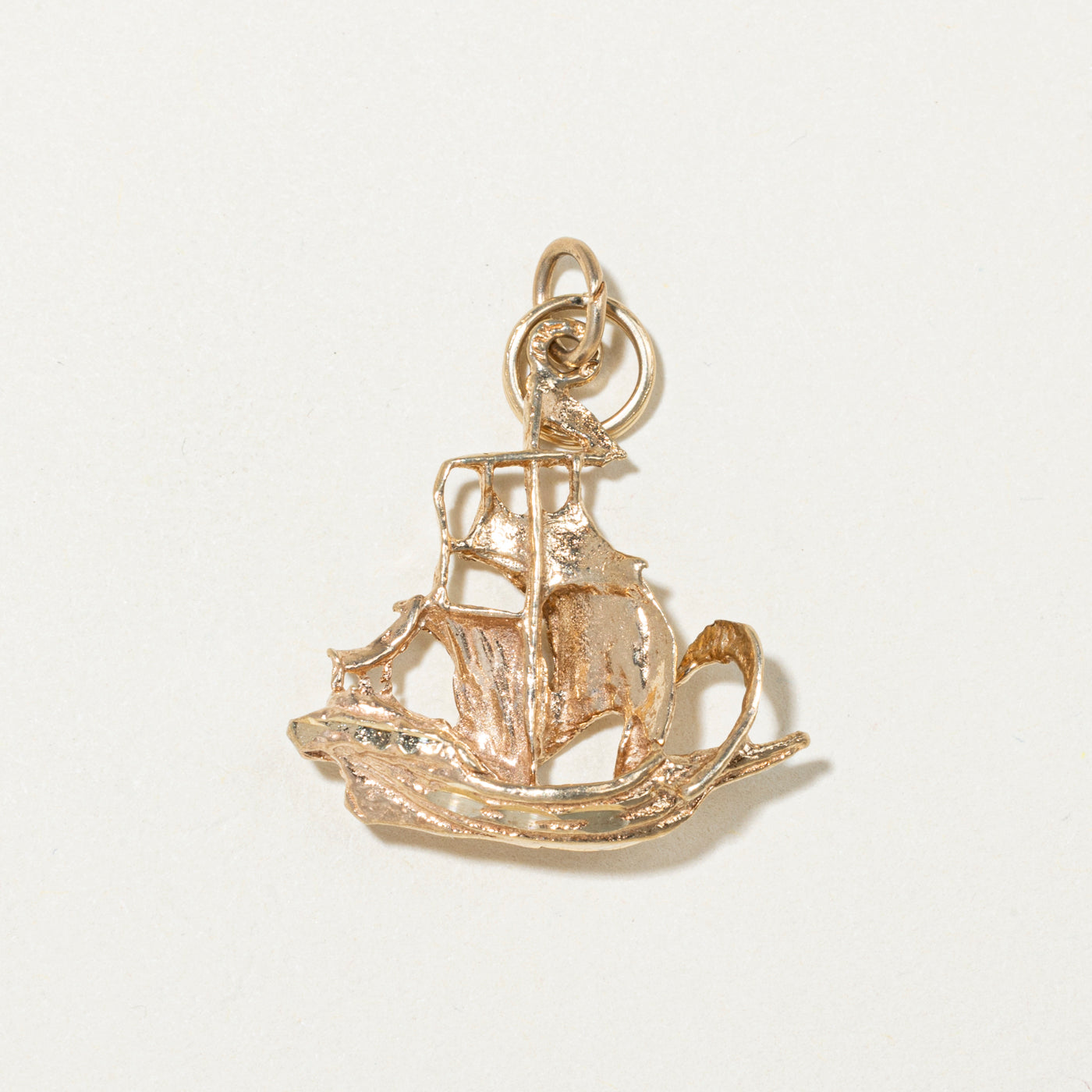 10k Yellow Gold Sailboat Charm