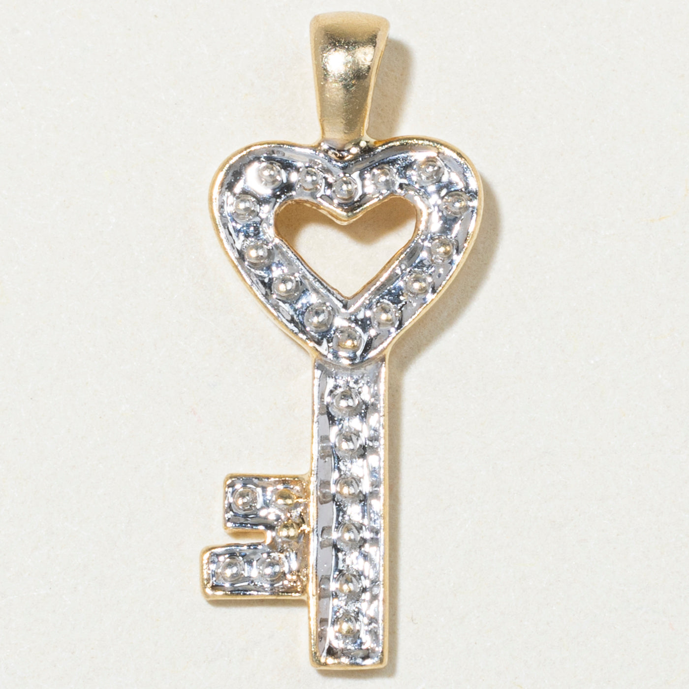 14k Yellow Gold Key Pendant