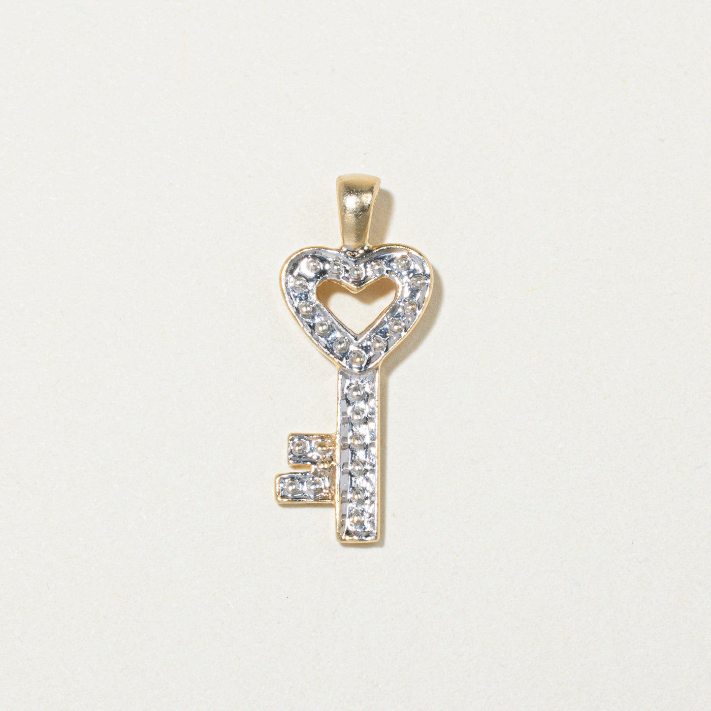 14k Yellow Gold Key Pendant