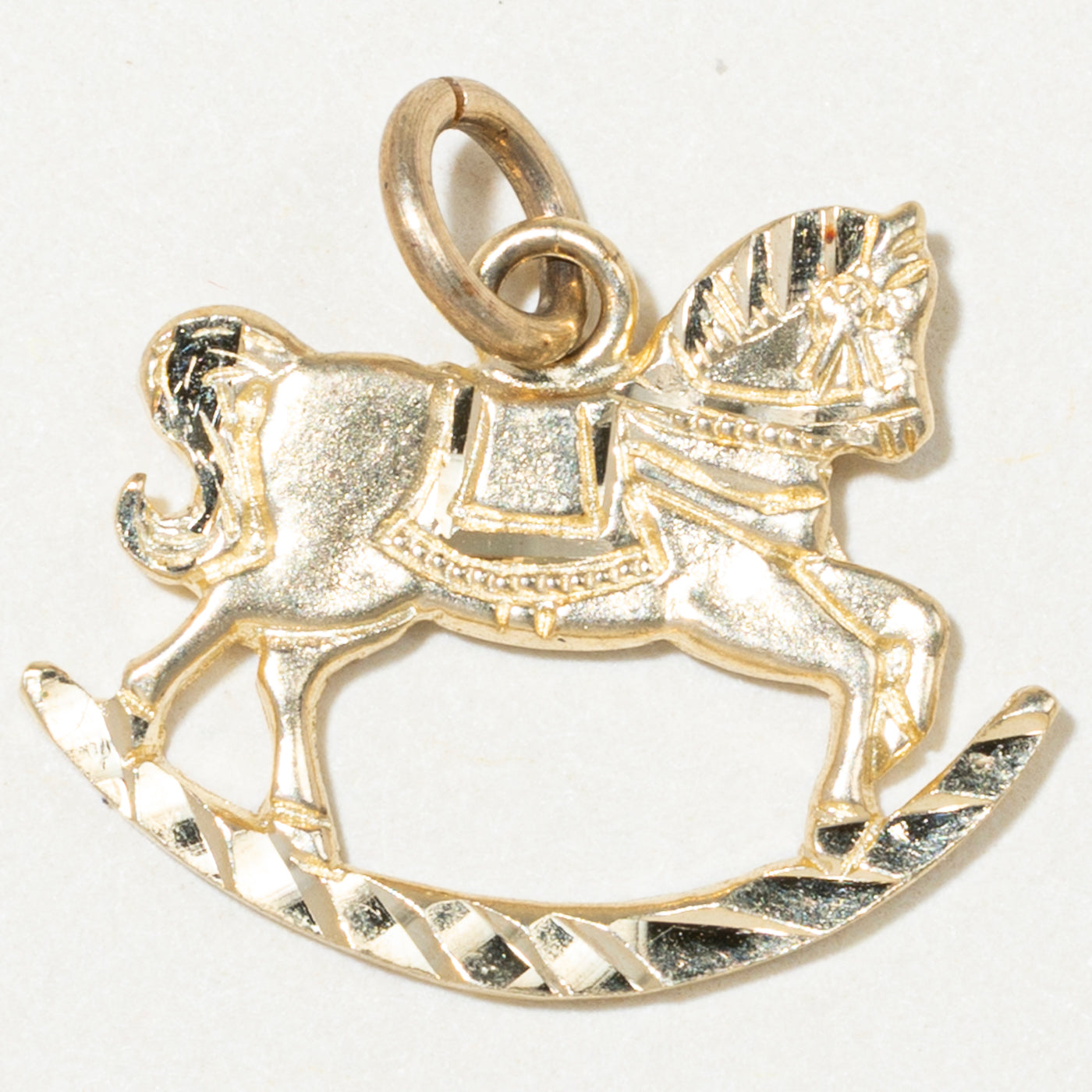 10k Yellow Gold Rocking Horse Charm