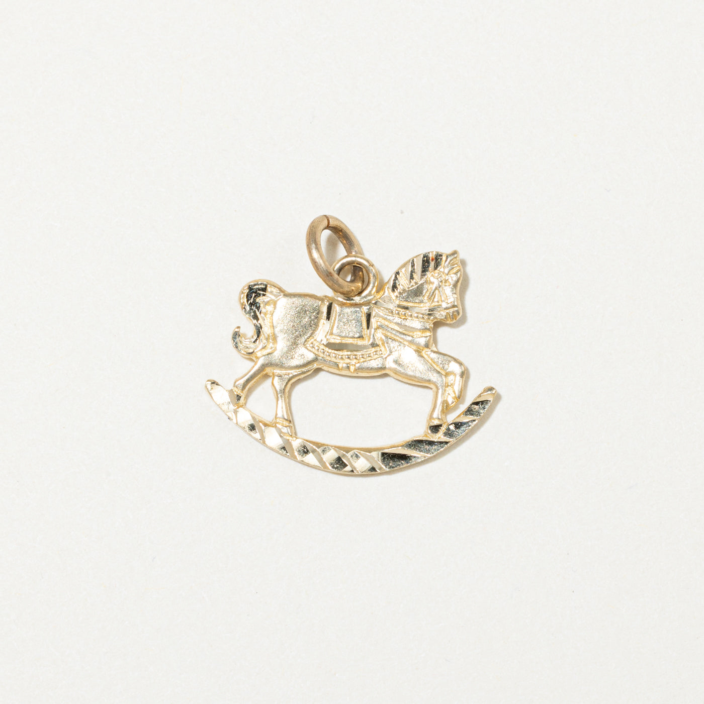 10k Yellow Gold Rocking Horse Charm