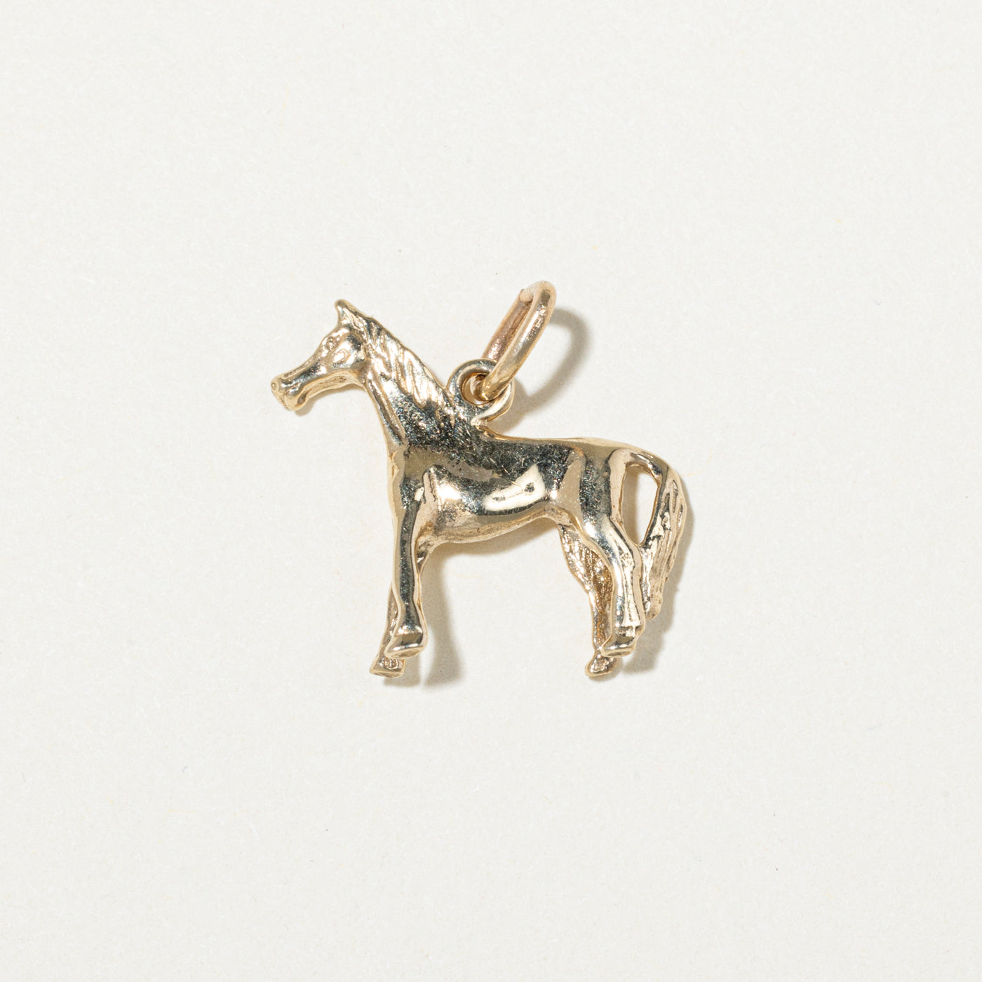 10k Yellow Gold Horse Charm